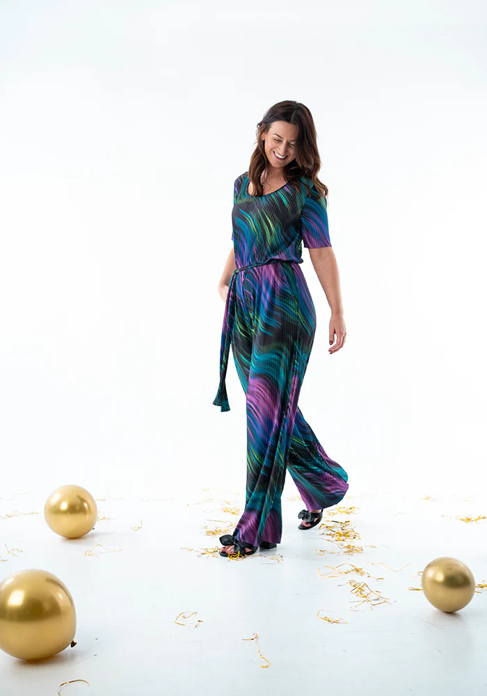 Altair Inky Swirl Print Jumpsuit - Image 6