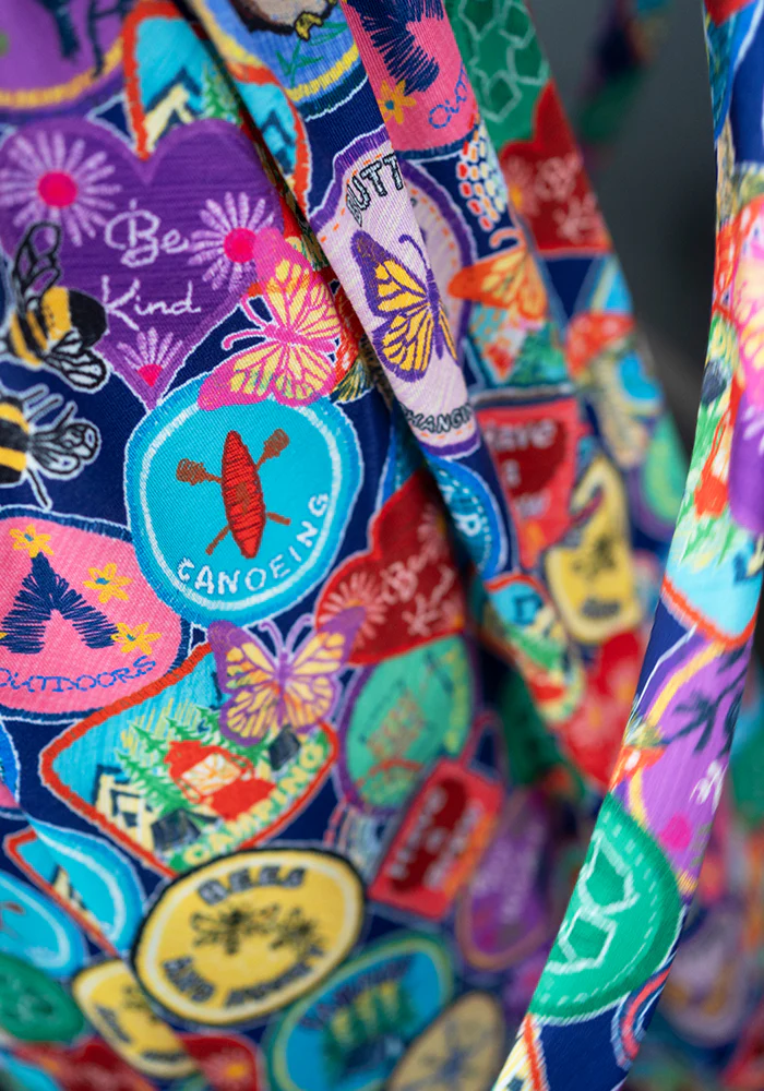 Annika Badges Print Dress - Image 10