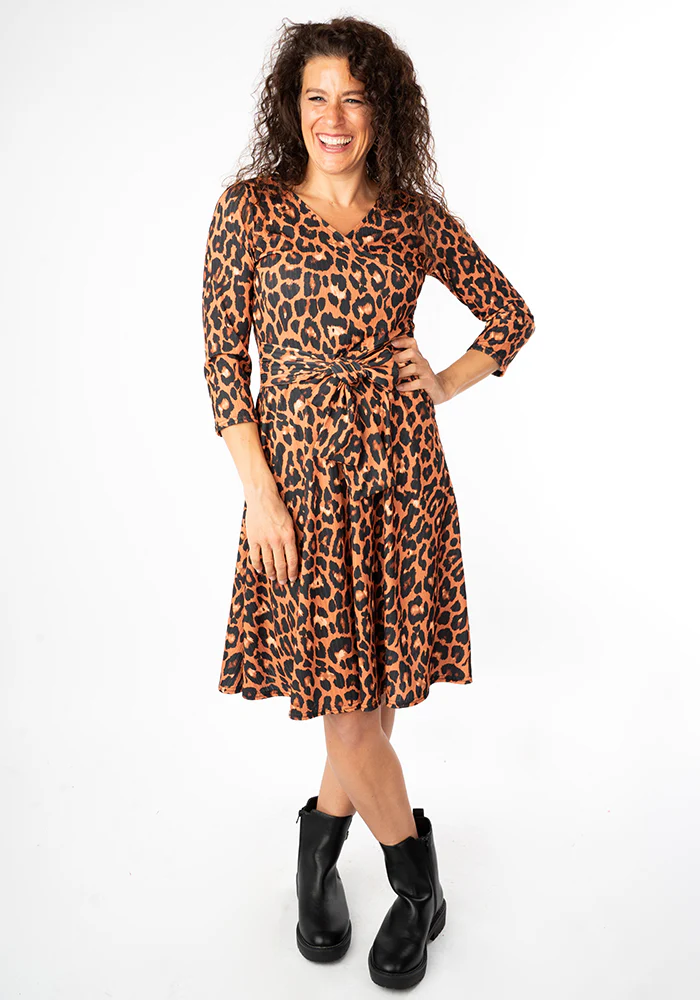 Anouk Natural Animal Print Dress - Image 3