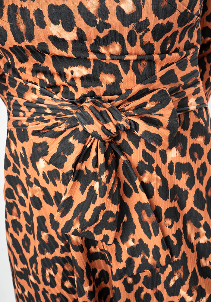 Anouk Natural Animal Print Dress - Image 7