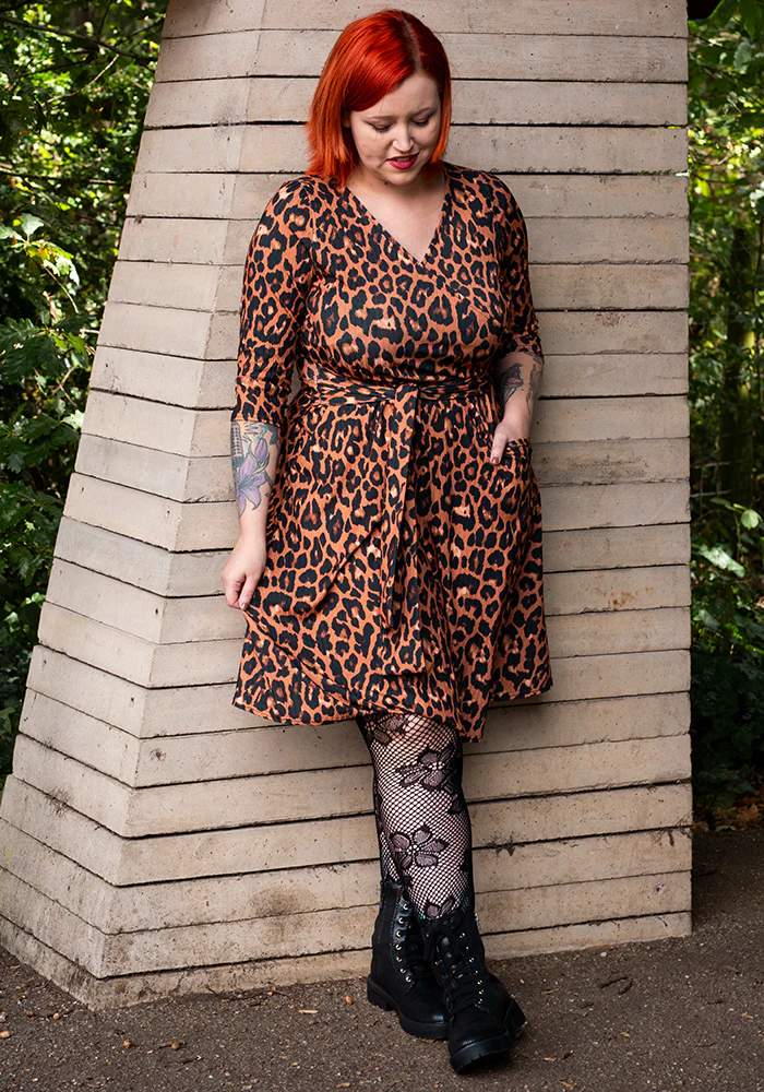 Anouk Natural Animal Print Dress - Image 9