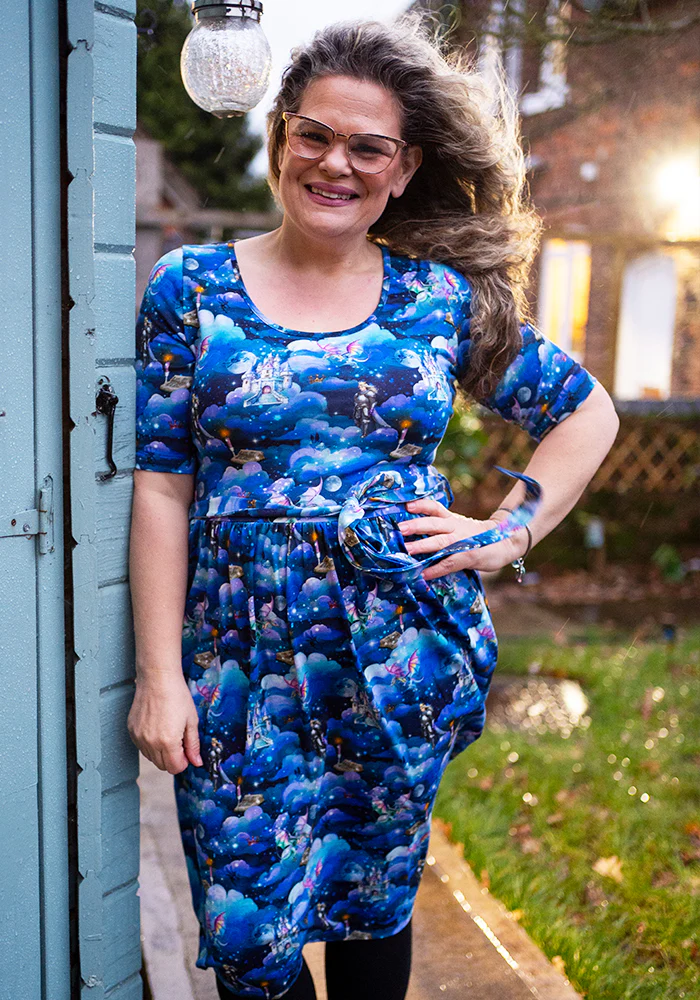 Astryn Fairytale Story Print Cotton Dress - Image 9