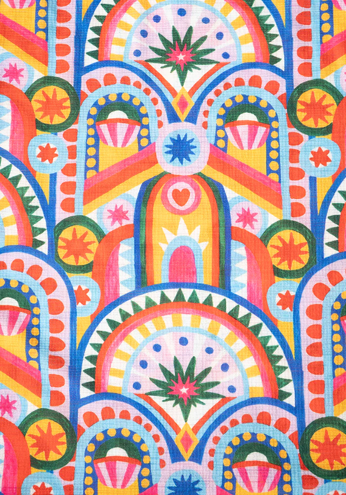 Bebe Hand Painted Deco Print Tiered Hem Midaxi Dress - Image 2