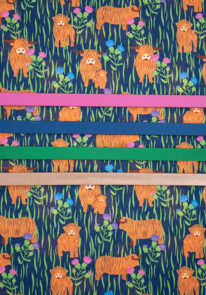 Berkleigh Highland Cow Print Jersey Midaxi Dress - Image 6
