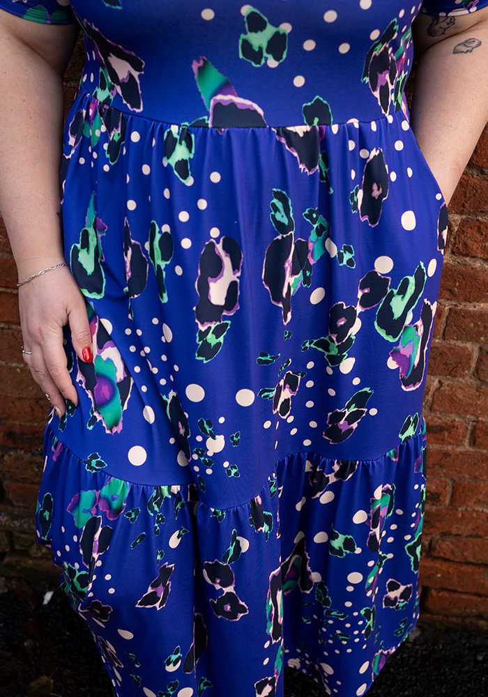Beverley Animal Polka Dot Mix Print Midaxi Dress - Image 4