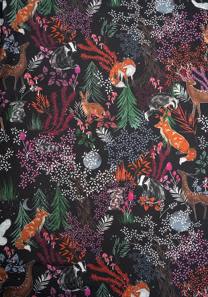 Birkley Animal Forest Print Midi Dress - Image 2