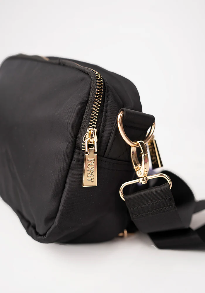 Black Cross Body Bag with Interchangeable Straps - Image 6