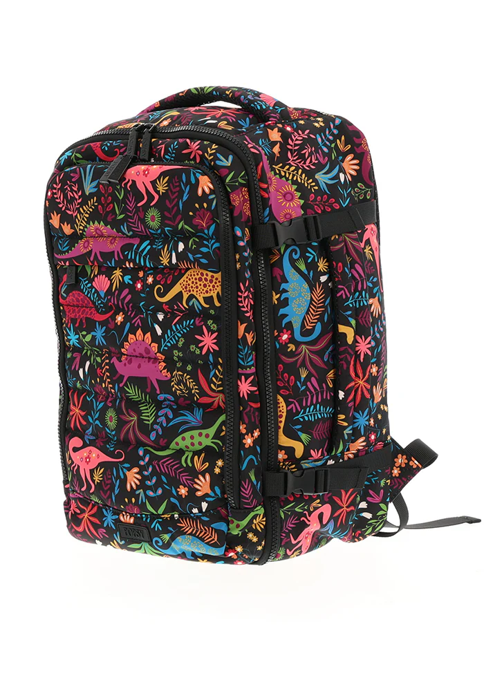 Black Dinosaur Print Cabin Bag - Image 2
