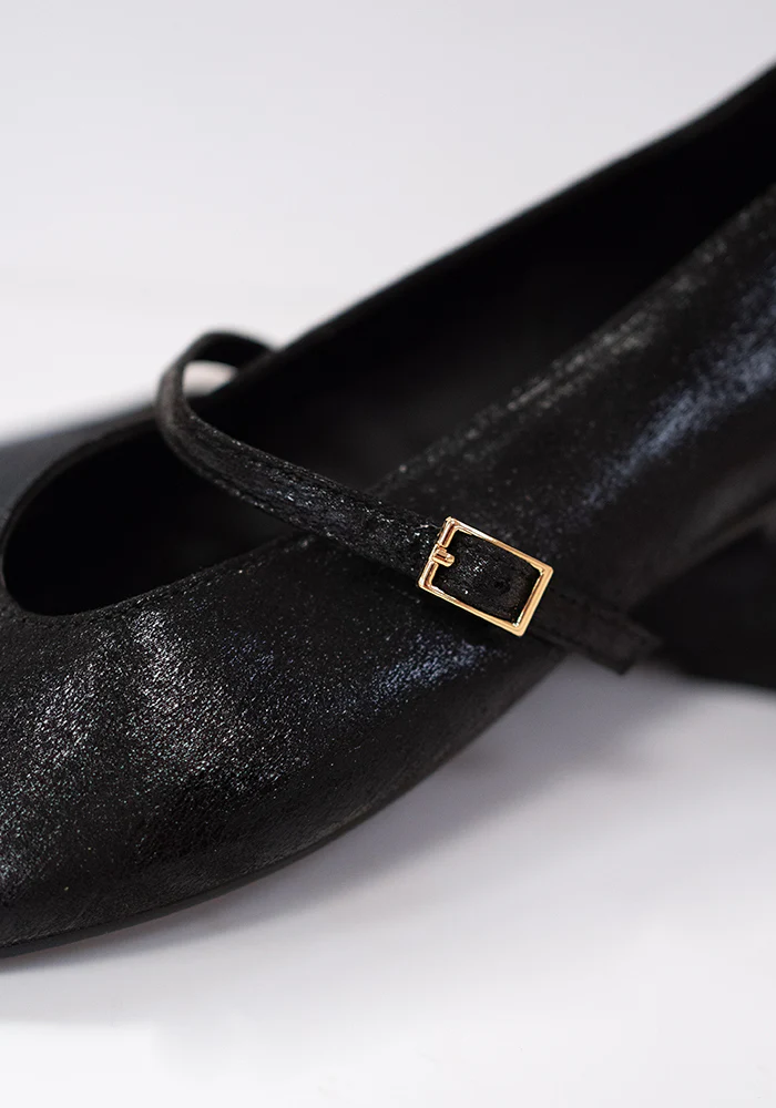 Black Metallic Ballet Pump - Image 10