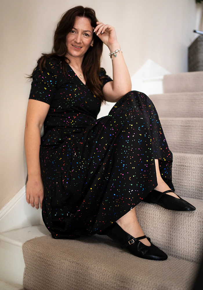 Black Metallic Ballet Pump - Image 3