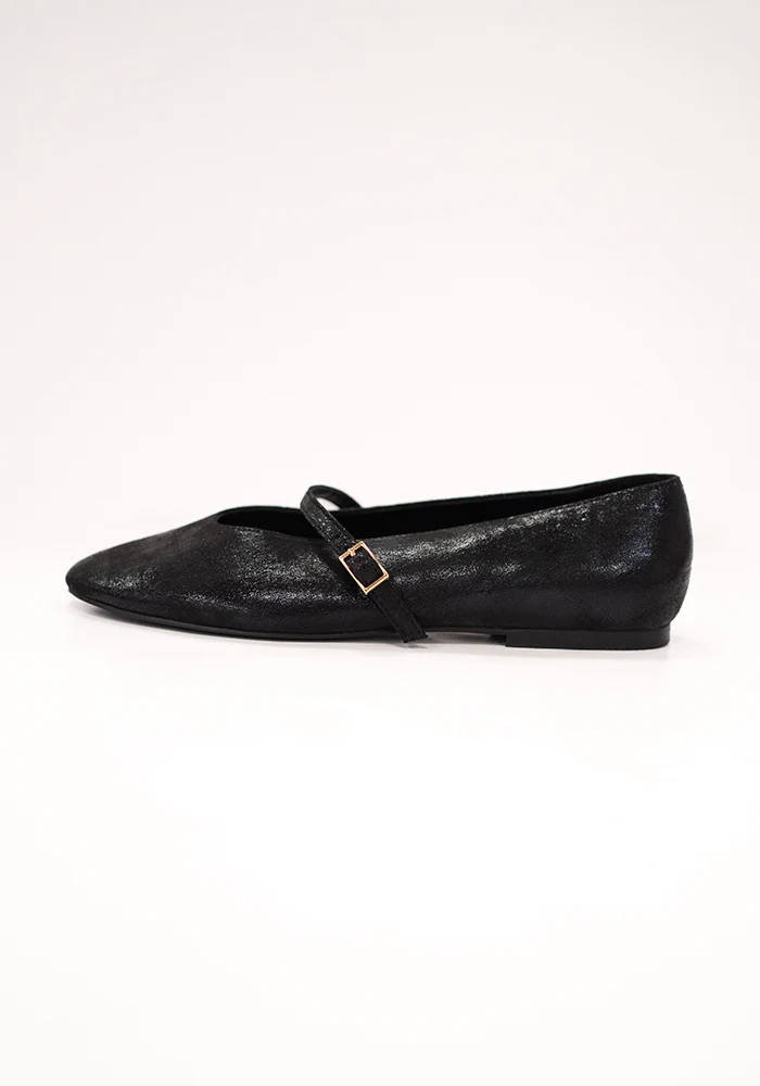 Black Metallic Ballet Pump - Image 5