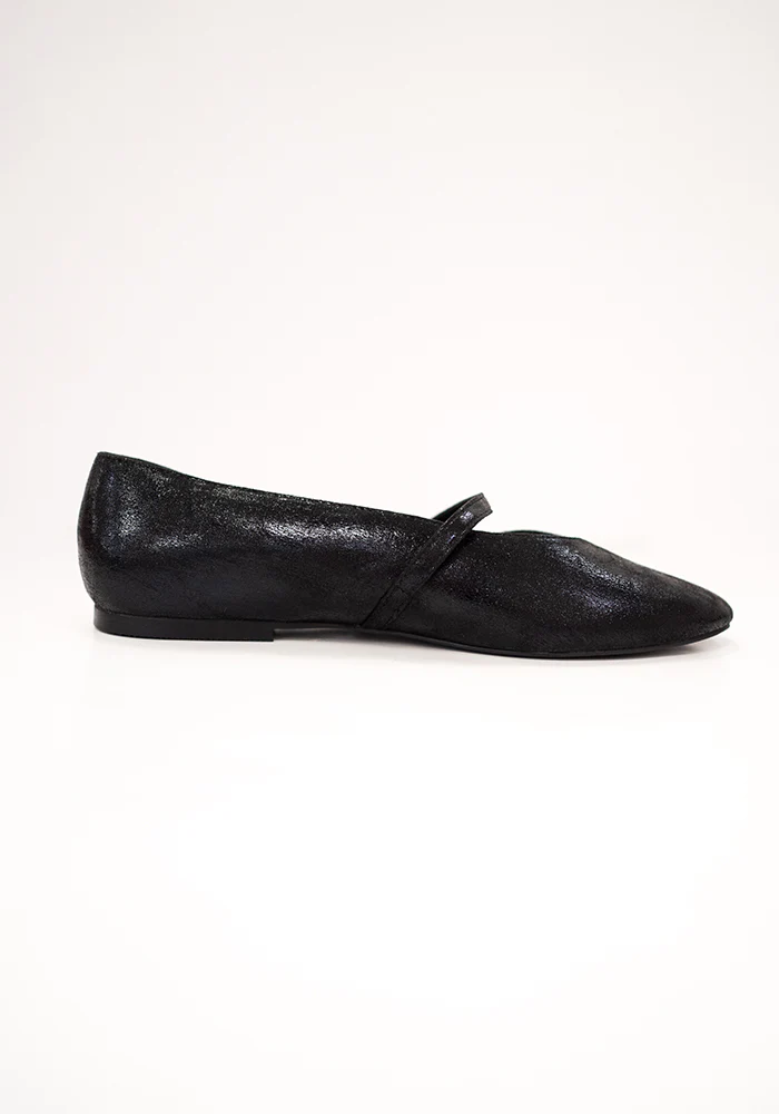 Black Metallic Ballet Pump - Image 6