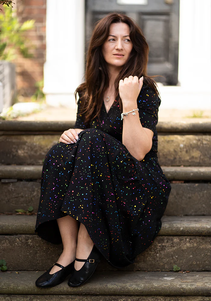 Black Metallic Ballet Pump - Image 7