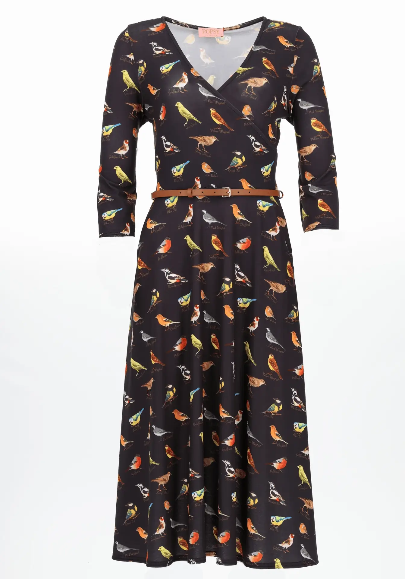 Brioni Bird Print Jersey Midi Dress - Image 7