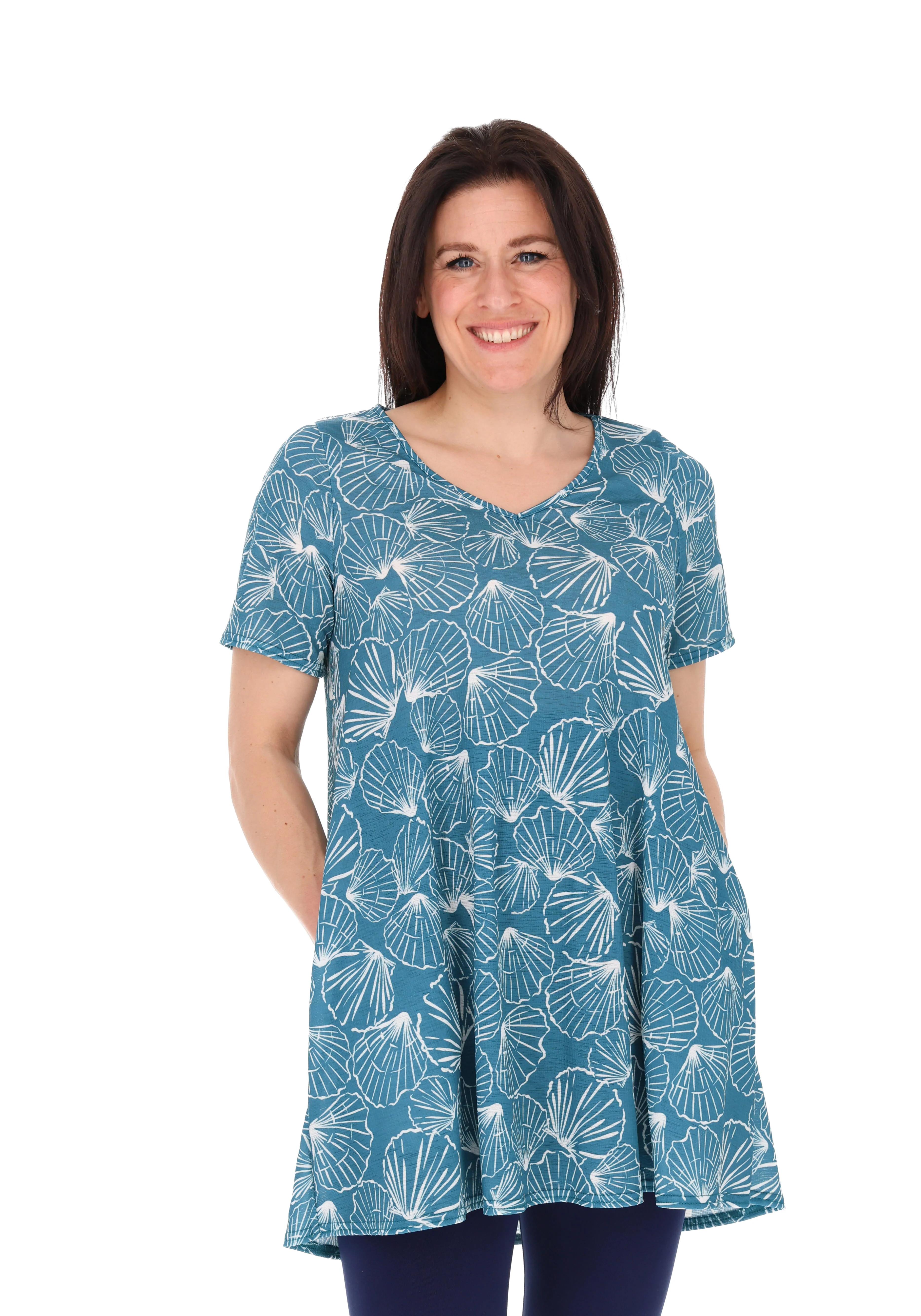 Brisa Scallop Shell Print Tunic - Image 3