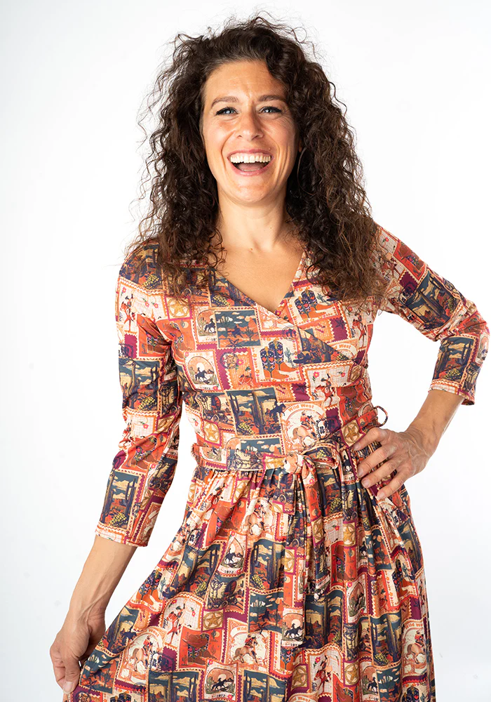Cadence Wild West Print Midi Dress - Image 10