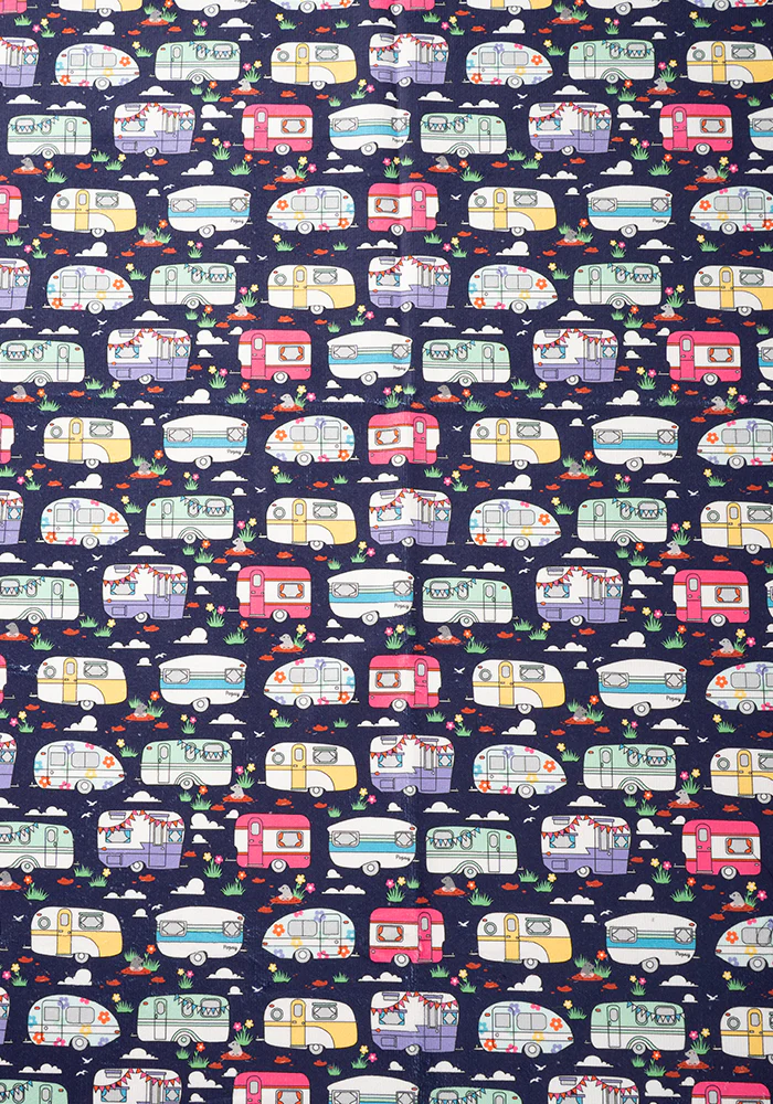 Caravan Print Large Towel - Image 3