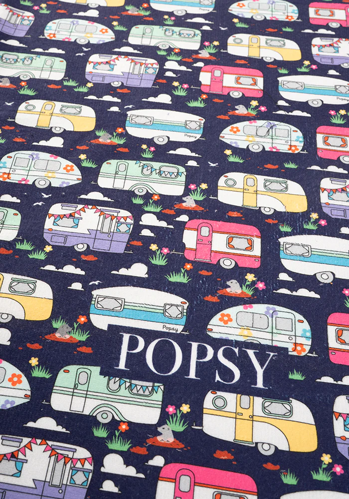 Caravan Print Large Towel - Image 4