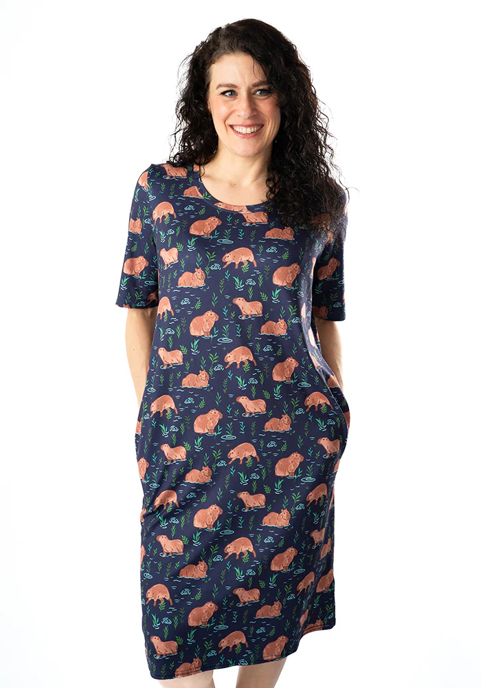 Carina Capybara Print Night Shirt - Image 3