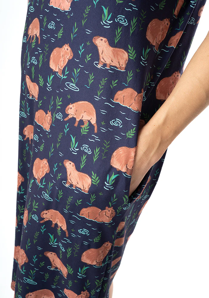 Carina Capybara Print Night Shirt - Image 4