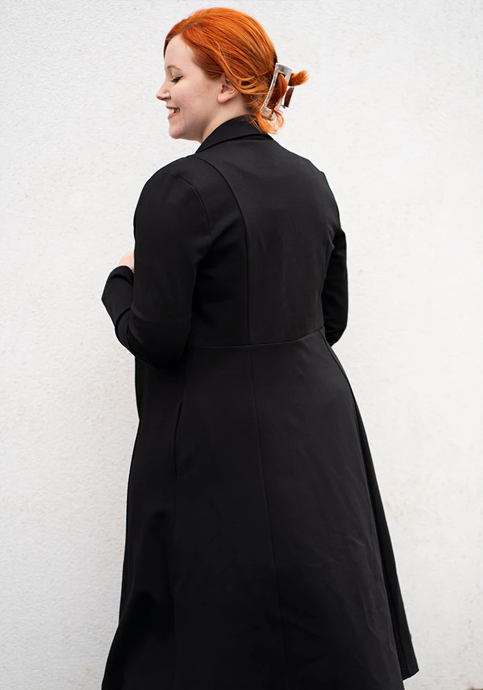 Carrington Black Ponte Dress Coat (Coatigan) - Image 8