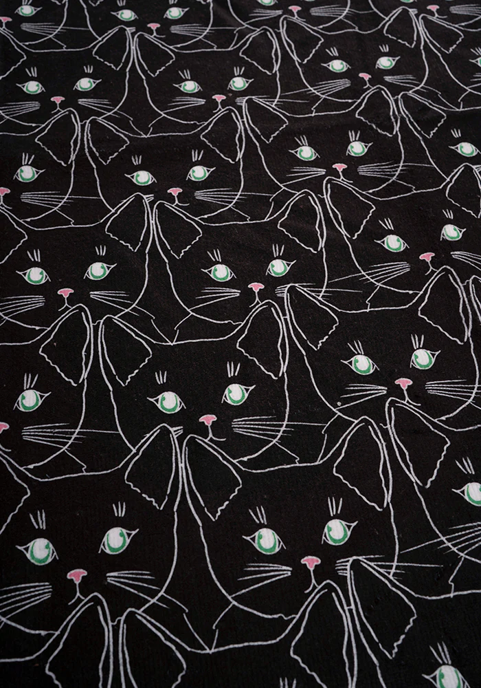 Cat Faces Print Hand Towel - Image 4