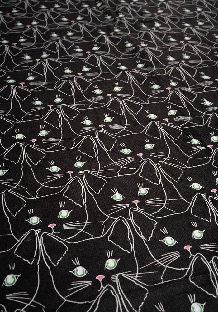 Cat Faces Print Large Towel - Image 3