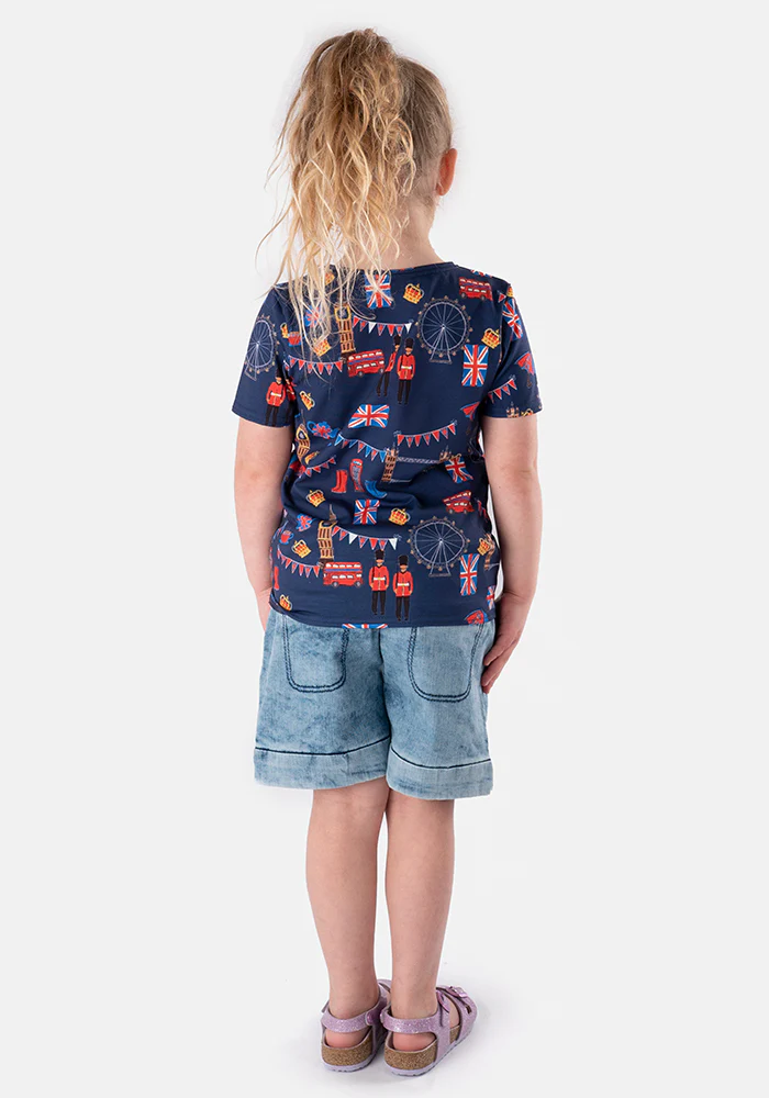 Celebrate London Print Children's T-Shirt (Majesty) - Image 3