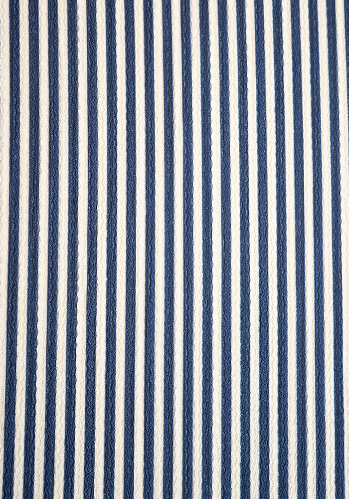 Ceri Navy/Ecru Stripe Culotte Trousers - Image 2