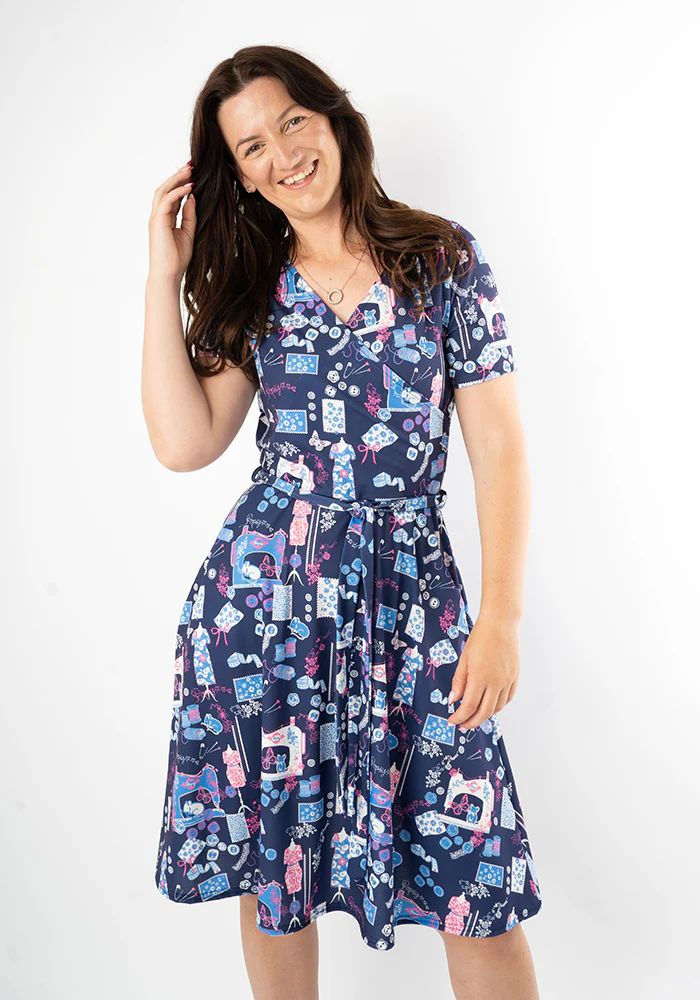 Charleigh Sewing Bee Print Dress - Image 7
