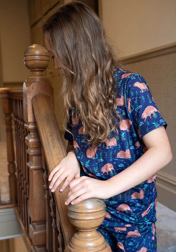 Children's Capybara Print Pyjama Set - Image 3