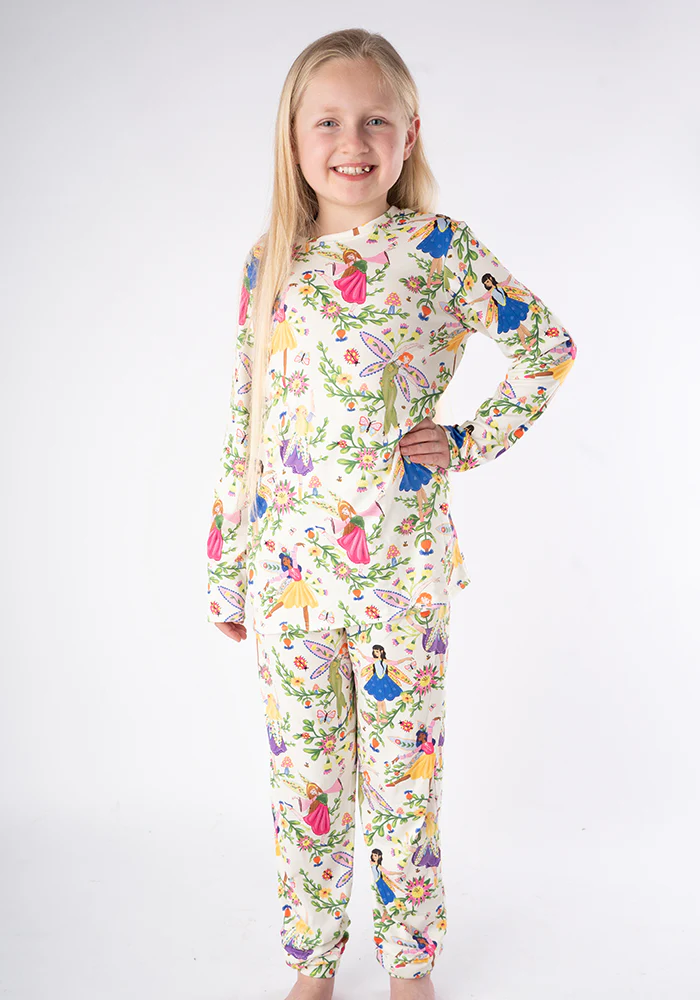 Children's Dancing Fairies Print Pyjama Set (Sugarplum) - Image 3