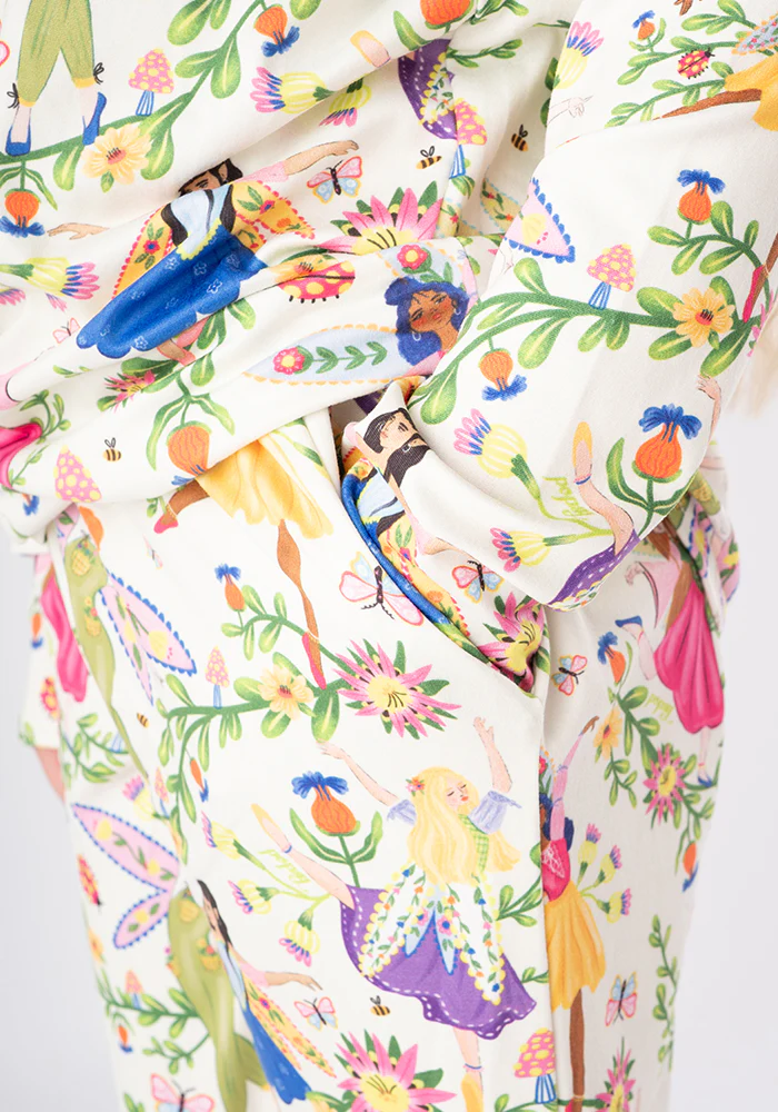 Children's Dancing Fairies Print Pyjama Set (Sugarplum) - Image 4