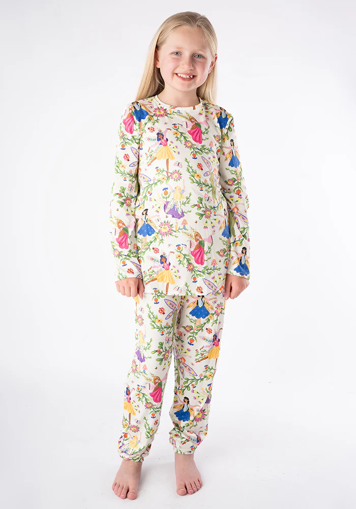 Children's Dancing Fairies Print Pyjama Set (Sugarplum) - Image 5