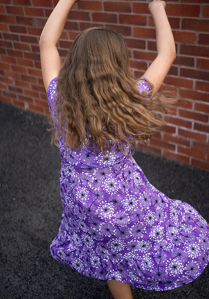 Children's Dandelion Print Dress (Abbi) - Image 4