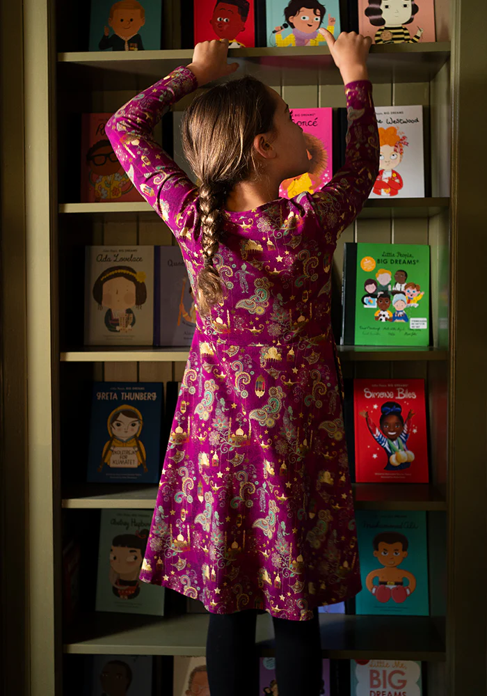Children's Magical Adventure Print Cotton Dress (Jazmeen) - Image 3