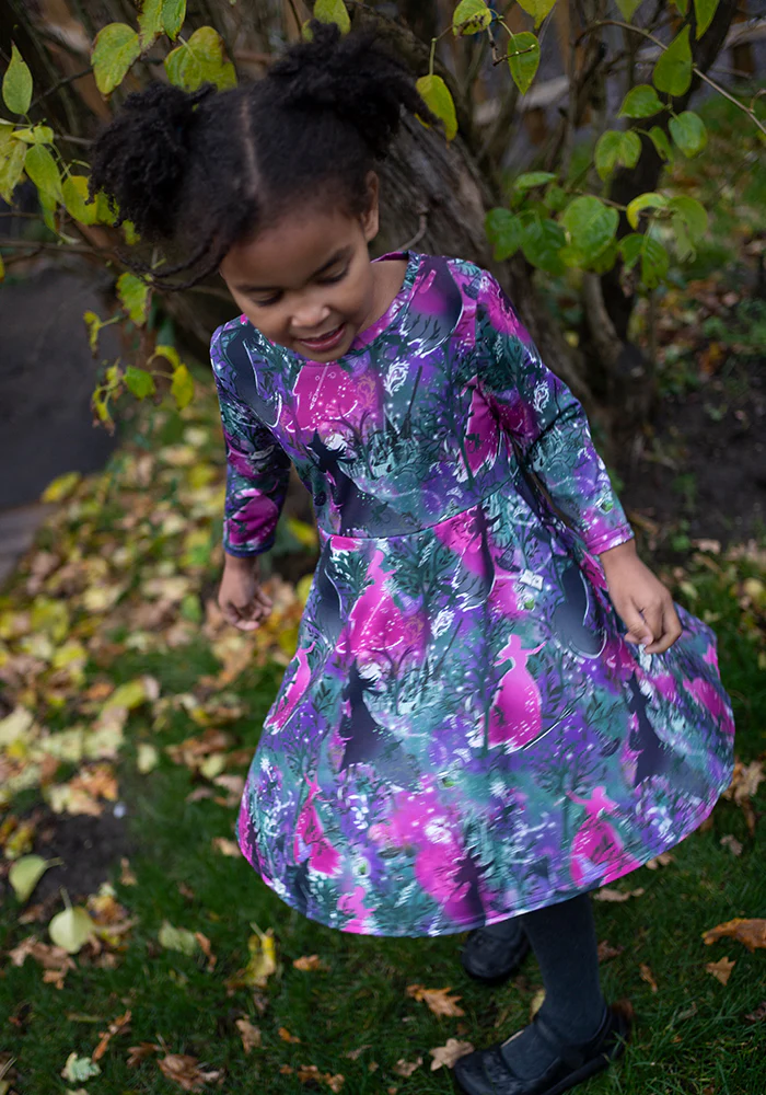 Children's Witches Print Dress (Aubriella) - Image 8