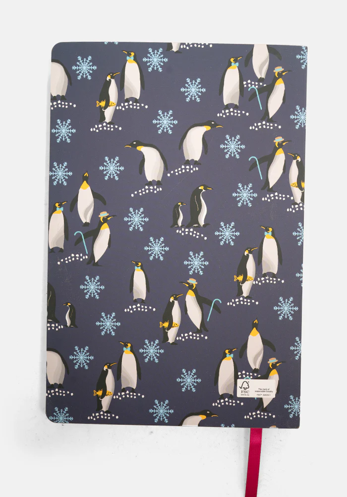 Cute Penguin Print Notebook - Colourful Quirky Journal Gift - Image 2