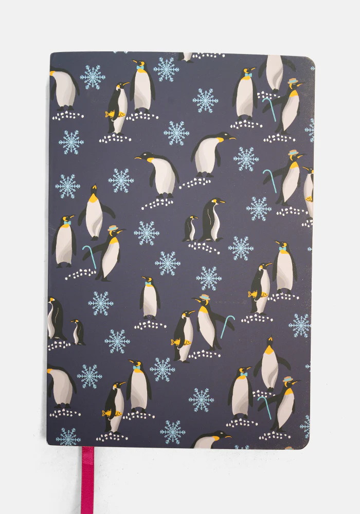Cute Penguin Print Notebook - Colourful Quirky Journal Gift - Image 5