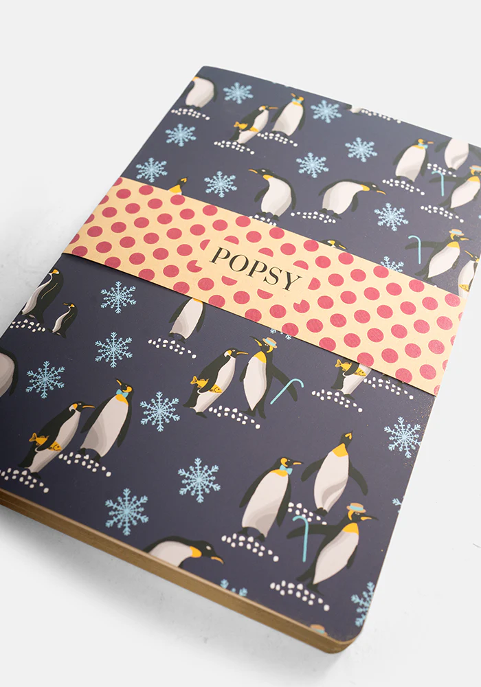 Cute Penguin Print Notebook - Colourful Quirky Journal Gift - Image 6