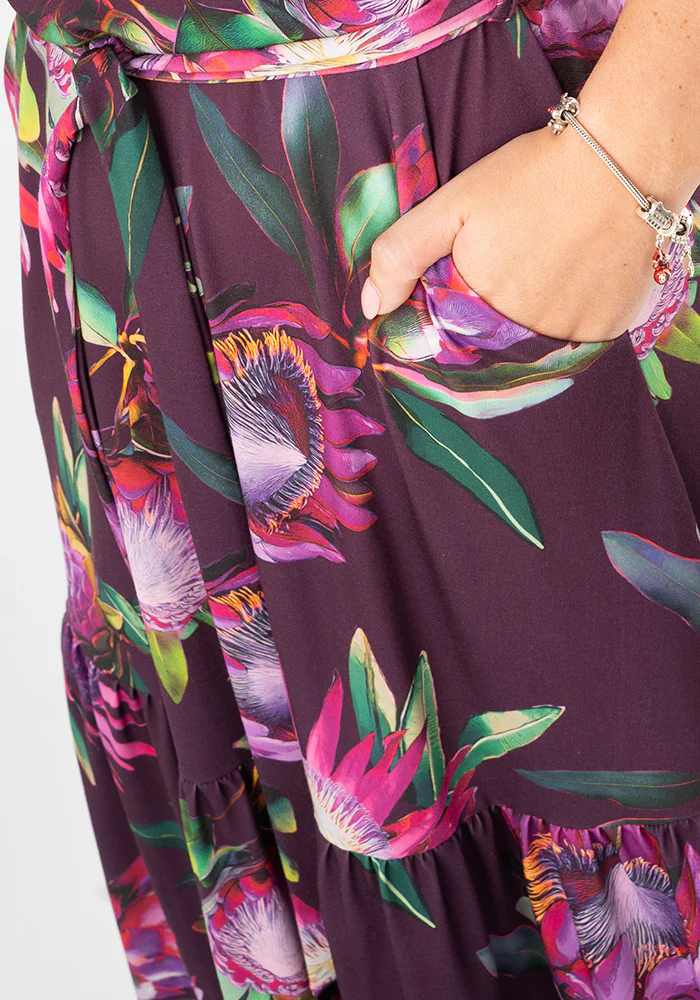 Denali Large Scale Floral Print Midaxi Dress - Image 10