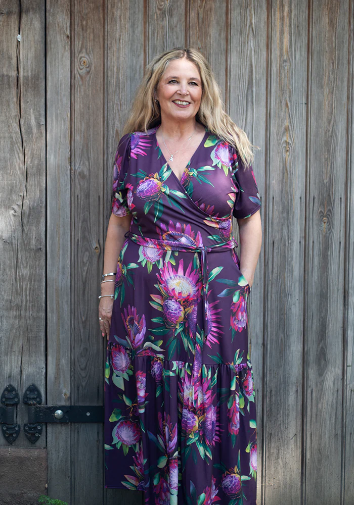 Denali Large Scale Floral Print Midaxi Dress - Image 5