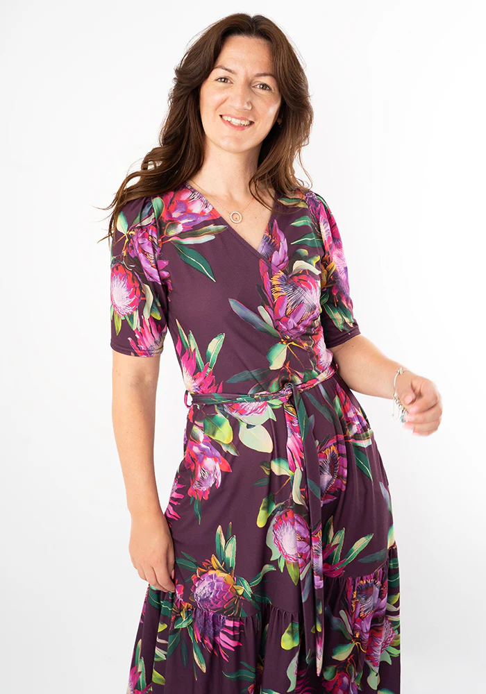 Denali Large Scale Floral Print Midaxi Dress - Image 9