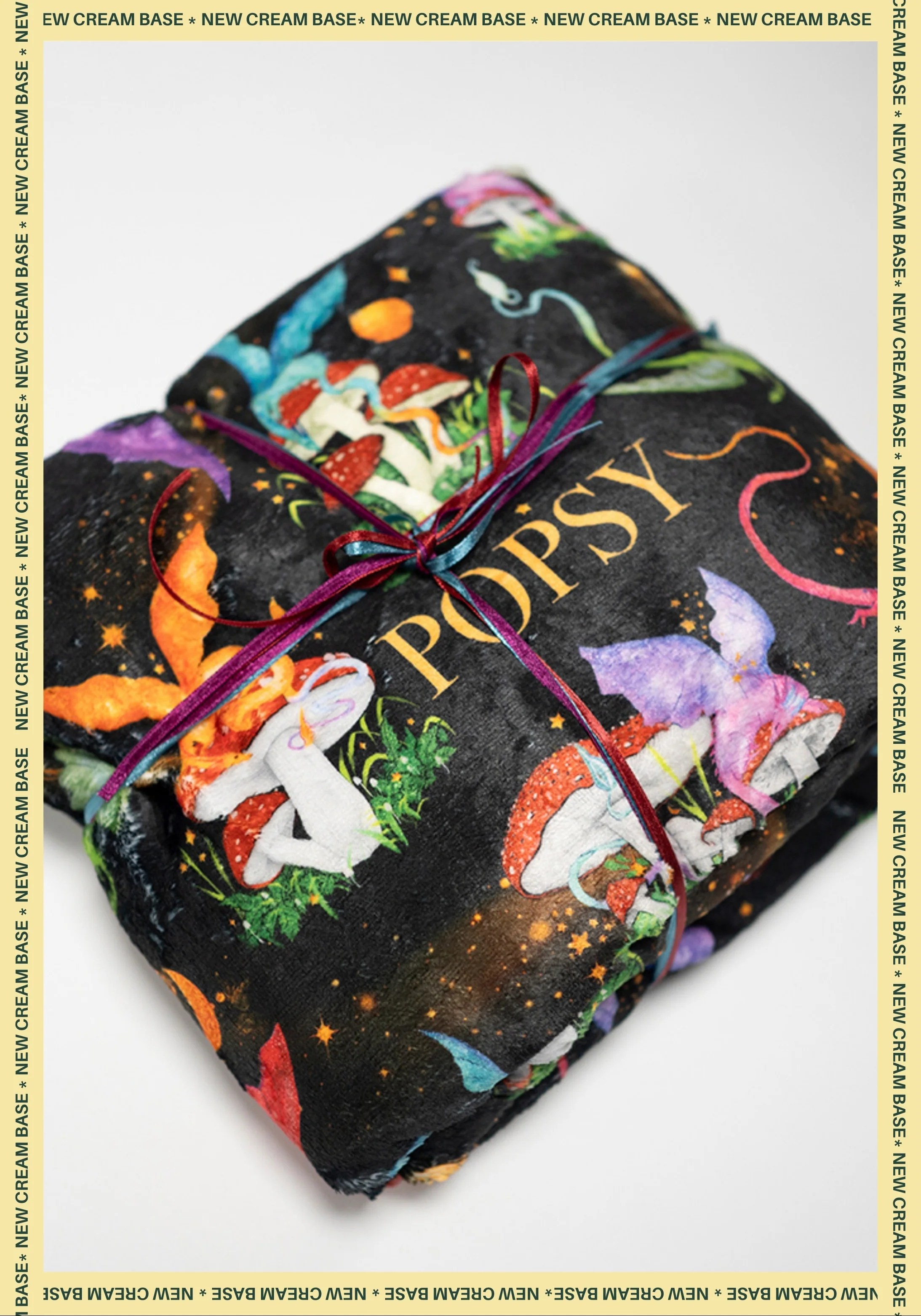 Dragon & Mushroom Pop-under Plush Blanket - Image 5