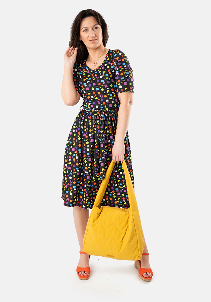 Drew Bright Maths Shape Print Dress - Image 6