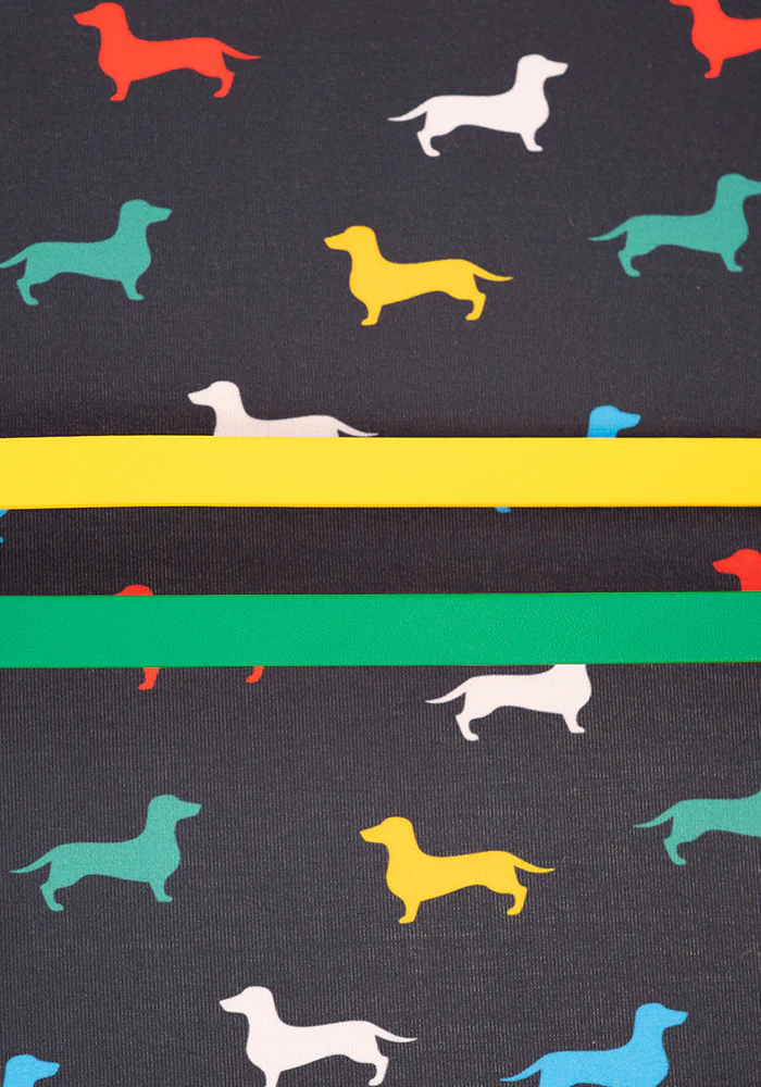Eastyn Sausage Dogs Print Jersey Midi Dress - Image 6