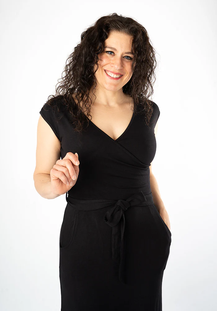 Elian Black Viscose Maxi Dress - Image 3