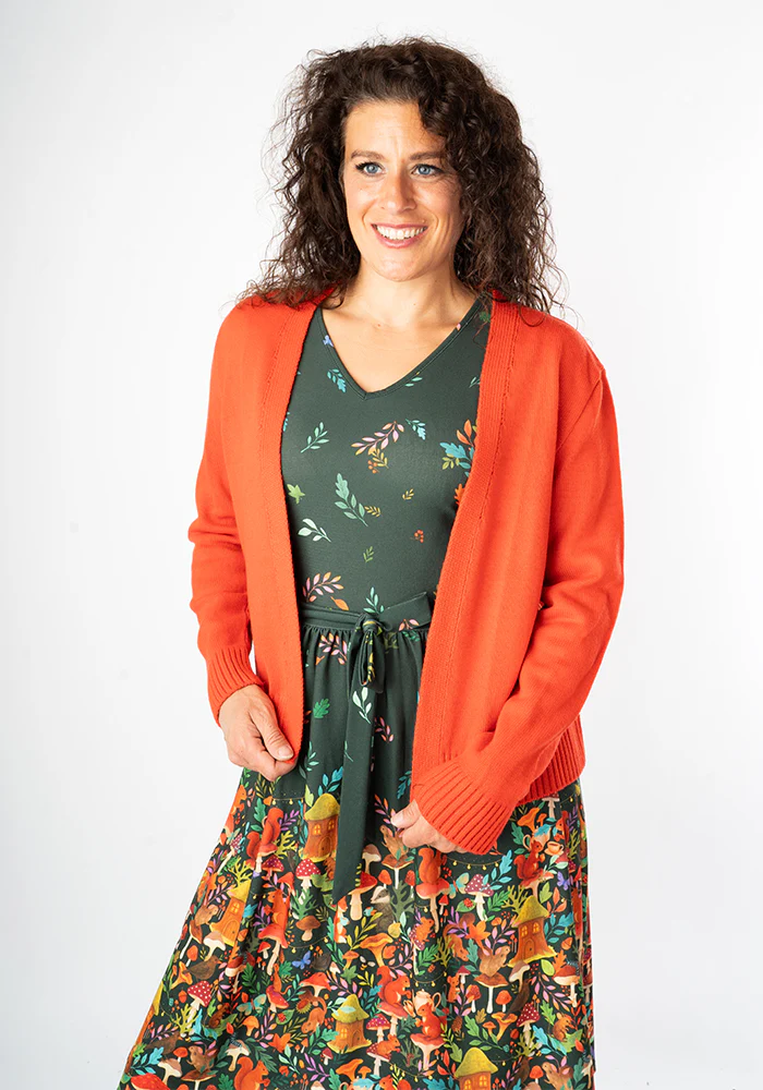 Elide Woodland Tea Party Border Print Dress - Image 6