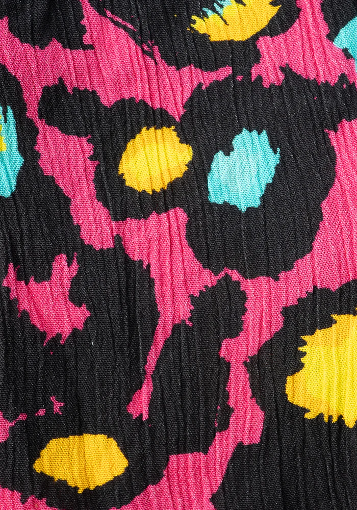 Every Pink Animal Print Woven Tiered Hem Dress - Image 2