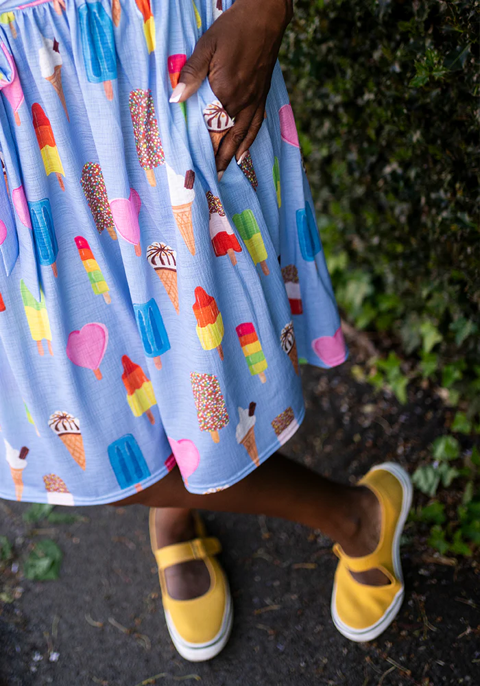 Floss Ice Cream & Lolly Print Dress - Image 8